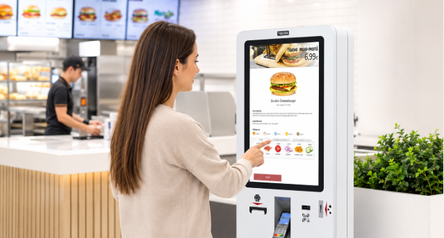Módulo de kiosko de autoservicio de WirchiPOS para pedidos sin cola